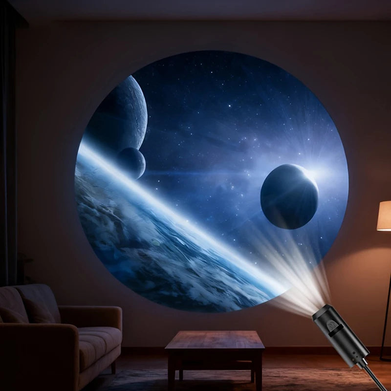 LED Galaxy Projection Light 1 Light+10 Pictures Change, LED Galaxy Projector, Starry Sky Lighting Night Light HIP