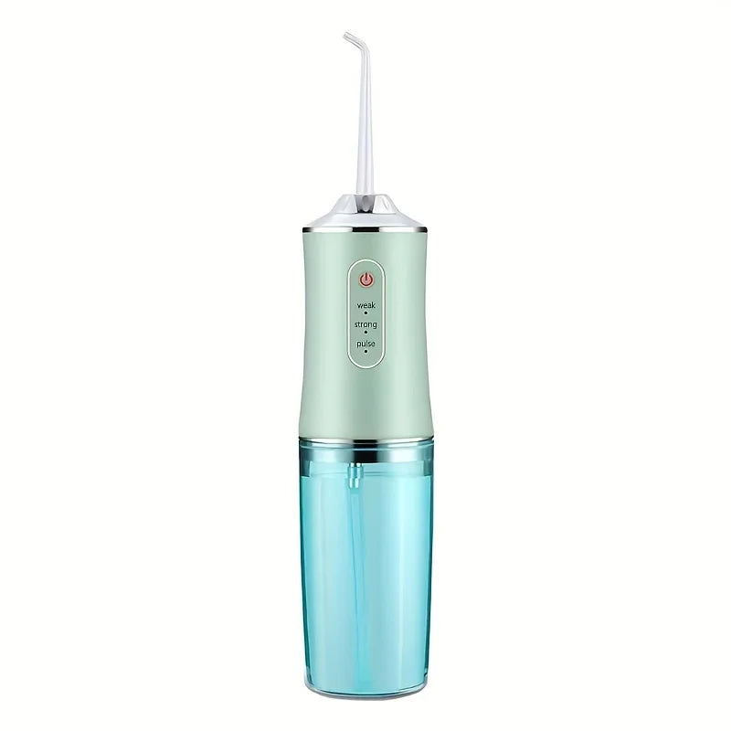 Fireurus Portable Dental Water Flosser USB – 220ml, 3 Modes Dental Water Flosser HIP Green