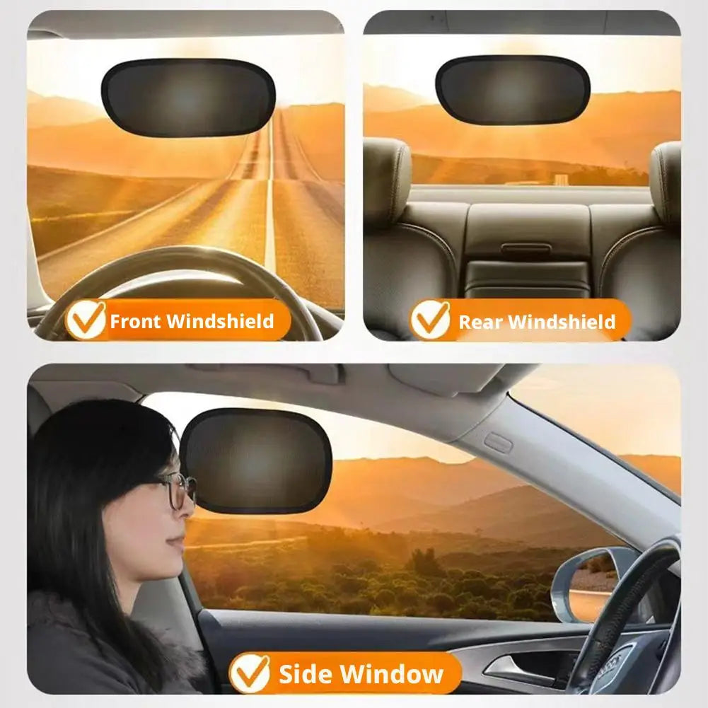 2pcs Summer Car Mini Small Shading and Anti-static Film Car Side Window Sun Protection and Heat Insulation Sunshade Cover HIP
