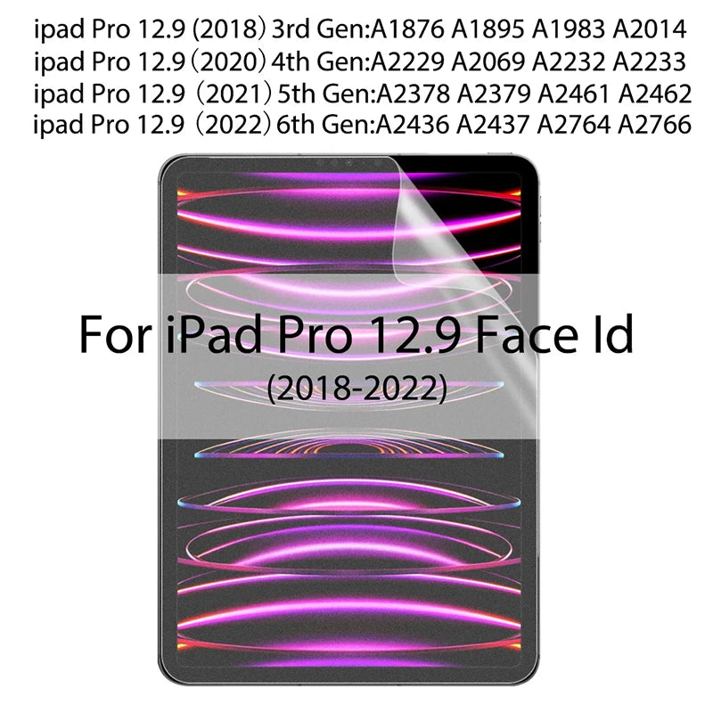 3-Pack Matte iPad Screen Protector – Anti-Fingerprint Film Tablet Screen Protector HIP Pro 12.9 2018-2022