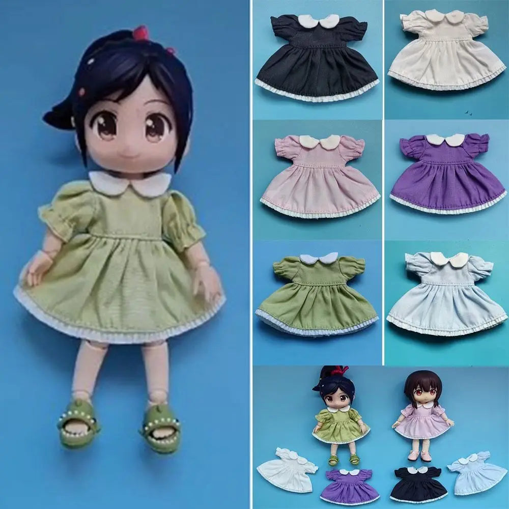 Handmade Puff Sleeve Doll Dresses – 6 Styles OB11 & BJD Doll Clothes HIP