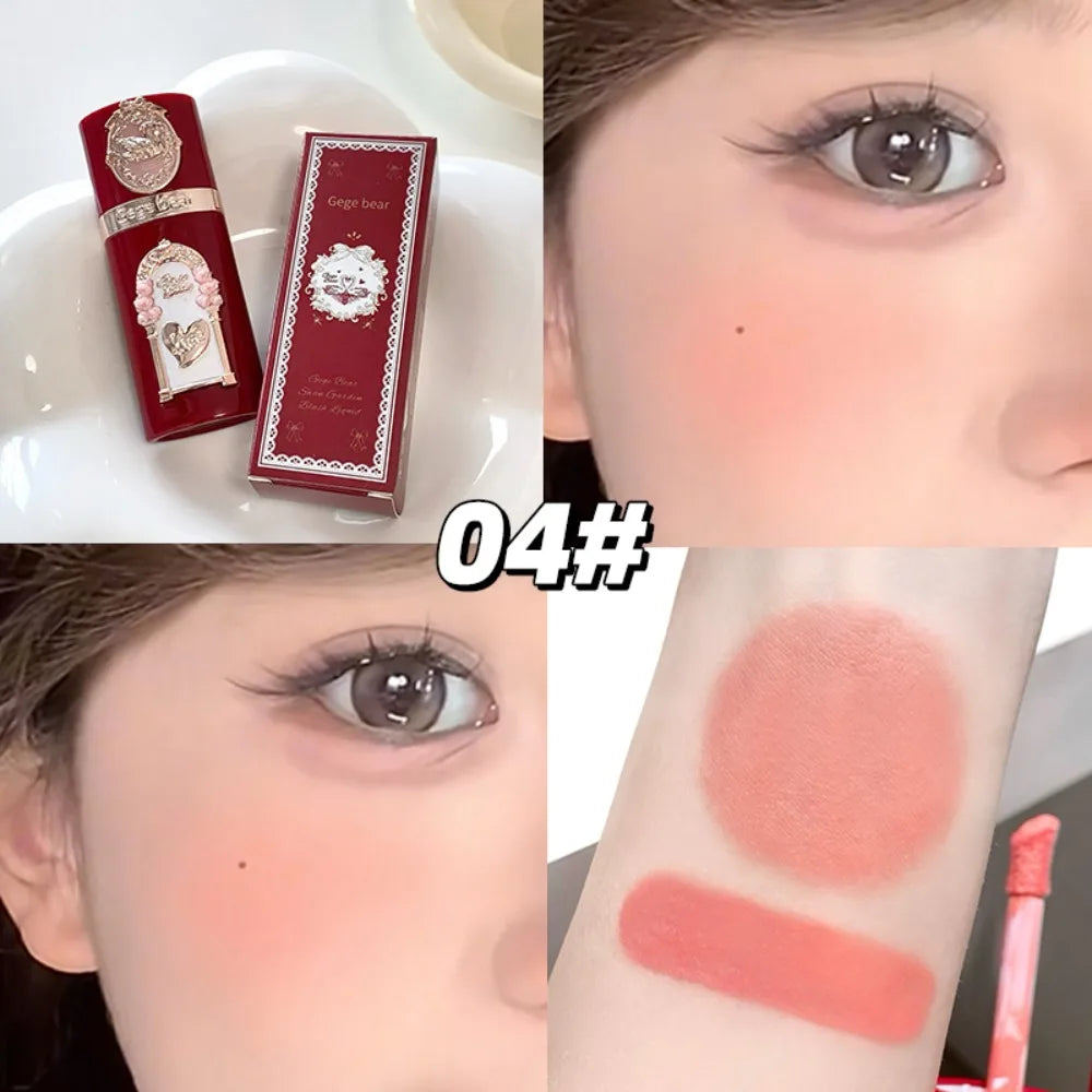Garden Cupid Liquid Blush Makeup for Cheeks Matte Finish Face Blushes Cream For Healthy Natural Rouge Lightweight Lasting 블러셔 HIP 04