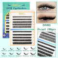 YSDO New 120/200 Bundles Eyelash Extension 10 Rows 3D Mink Russian Volume Lashes D Curl Eyelashes Individual Cilia Makeup Tool HIP DM02