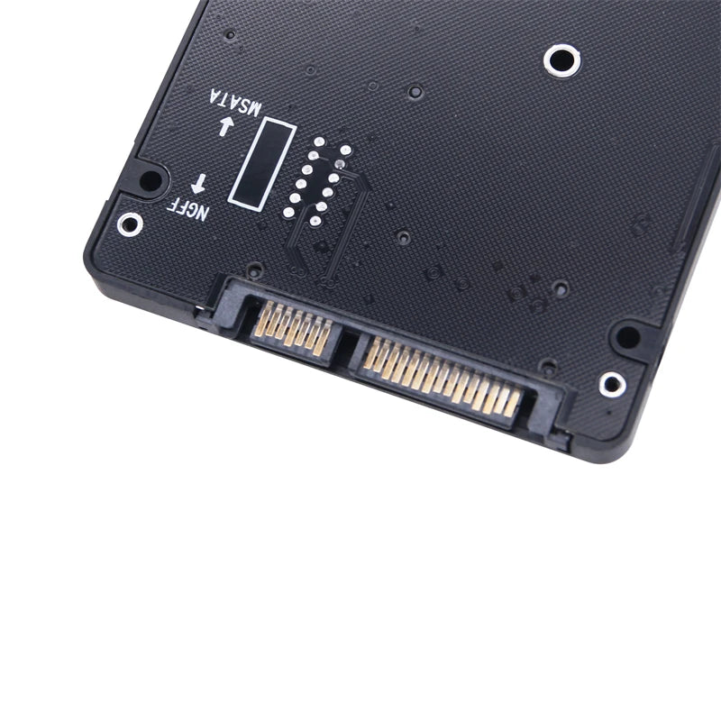 M.2 NGFF & mSATA to SATA 3.0 Dual SSD Adapter with Switch SSD Adapter Card HIP