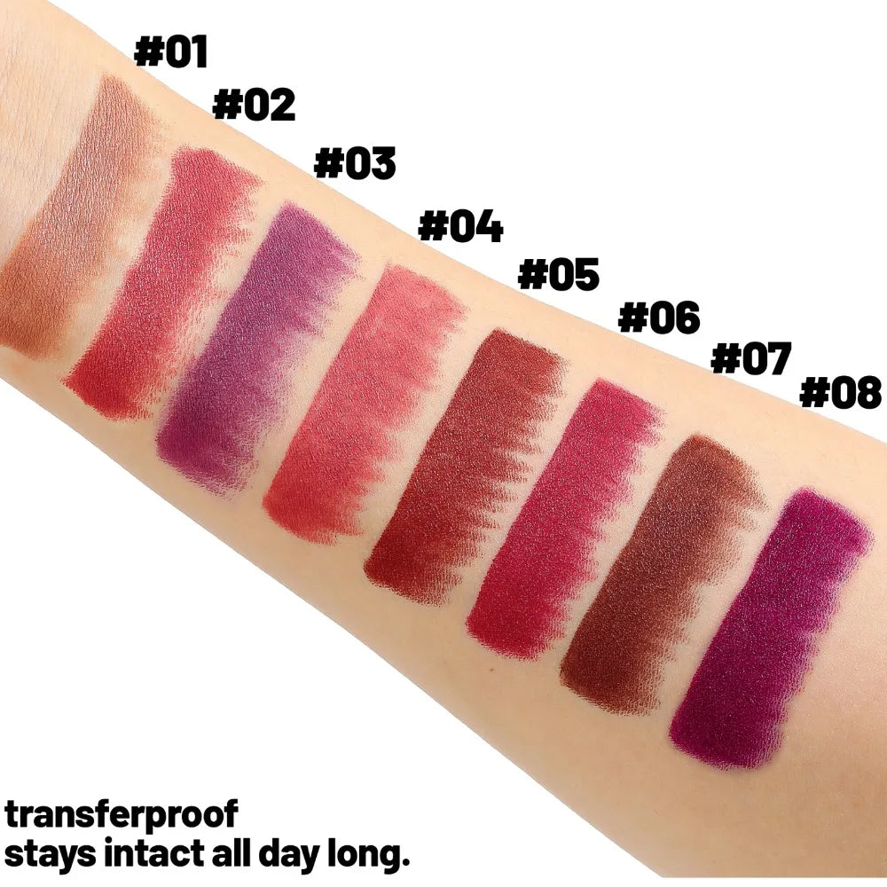 Leaf Poem Metal Threaded Tube Lipstick High Pigment Long Lasting Waterprrof Luxurious Cosmetic Matte Bold Color Lipstick Makeup HIP