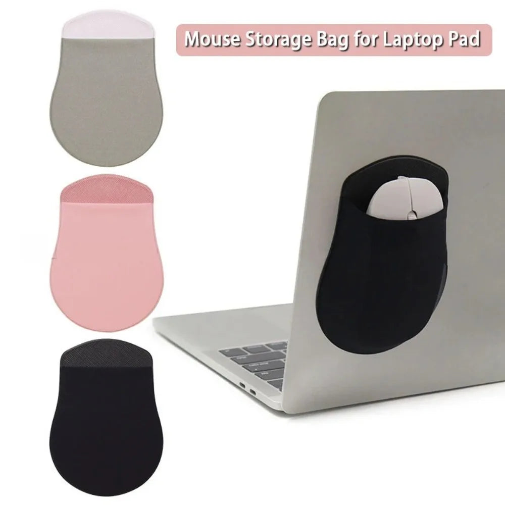 Self-Adhesive Laptop Mouse Holder – Stick-On Pouch Sleeve Laptop Mouse Holder HIP