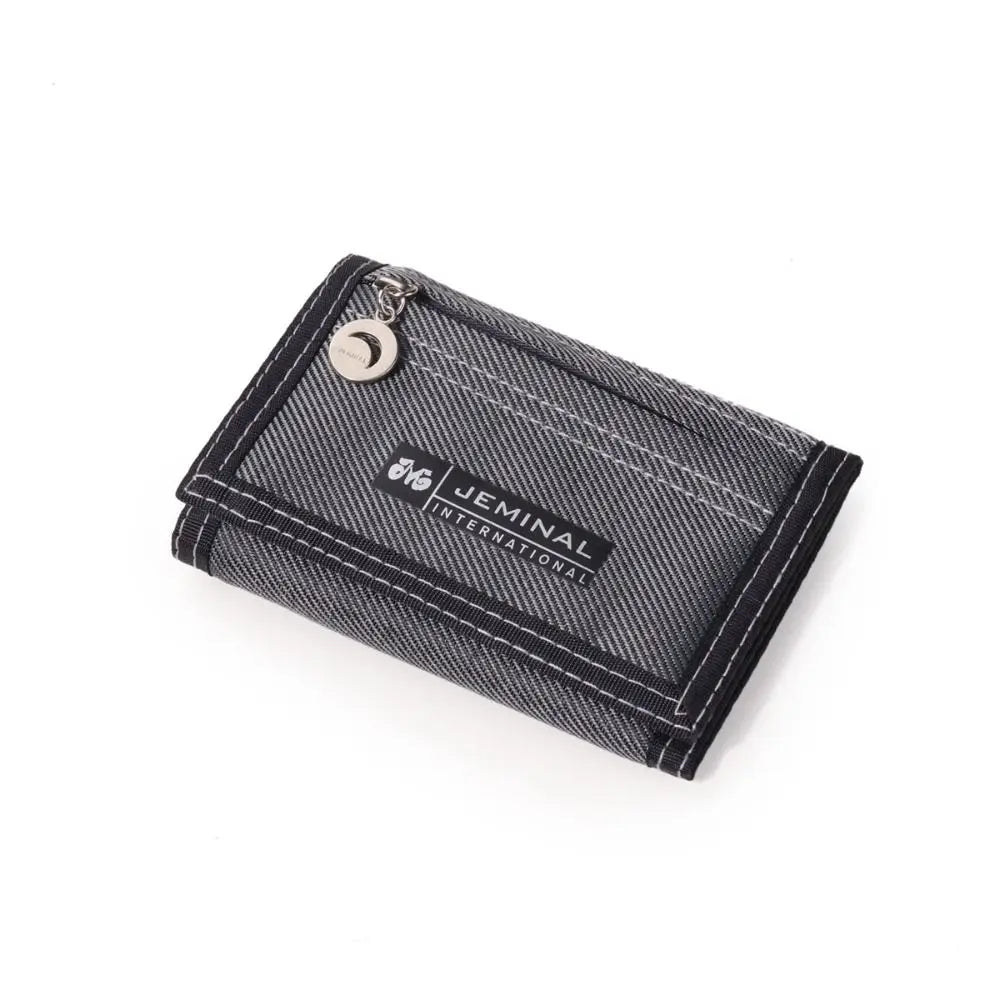 Men's Canvas Trifold Wallet – Card, Cash & Coin Holder Men's Trifold Wallet HIP grey