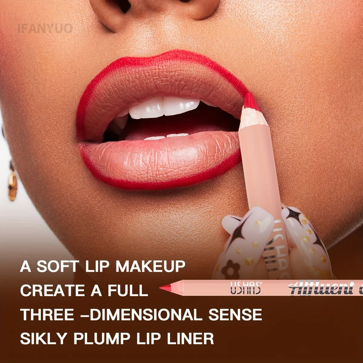 Ultra Matte Lip Liner Pencil Long-lasting Silky Smooth Outline and Filling Lips Contouring Versatile Shades for All Skin Types HIP