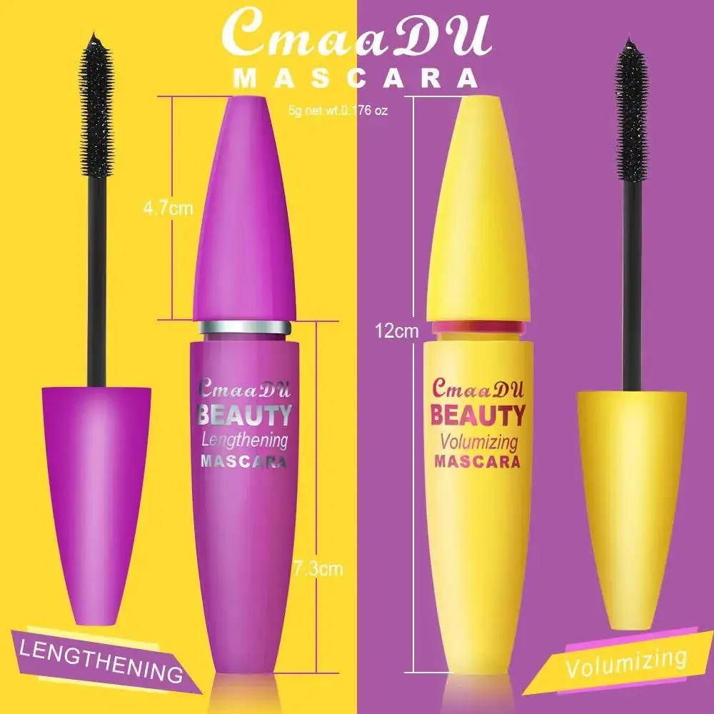 CmaaDu 4D Volumizing Waterproof Mascara – Lengthen & Curl Volumizing Mascara HIP
