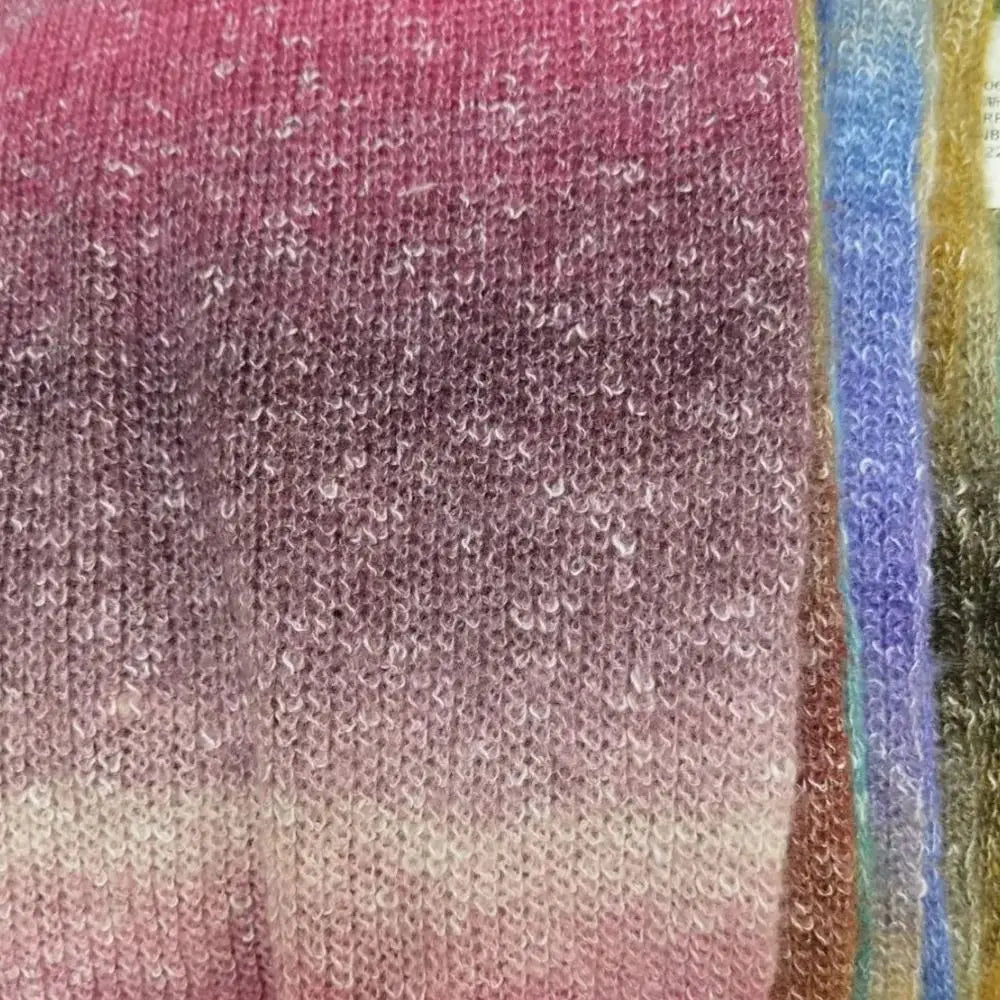 250M Rainbow Gradient Silk Mohair Cake Yarn – Soft & Versatile Cake Yarn HIP