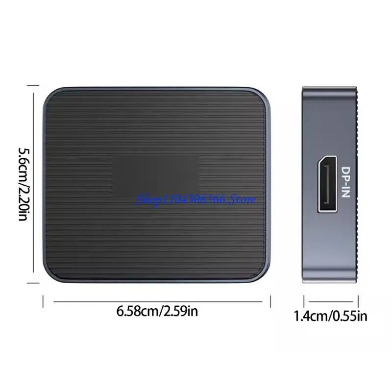 DisplayPort 1.2 to USB-C Adapter – 4K 120Hz + 3 USB Ports Display Port Adapter HIP