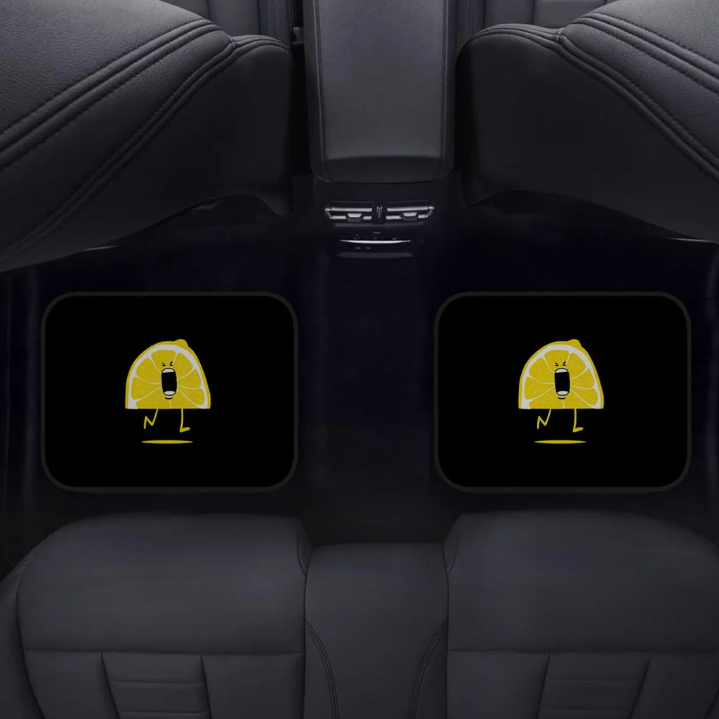 4-Piece Lemon Design Car Floor Mats – Front & Rear Set Car Floor Mats HIP
