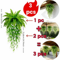 3-Piece UV Resistant Artificial Hanging Fern Vines Set Artificial Hanging Plant HIP 3Pcs-Set