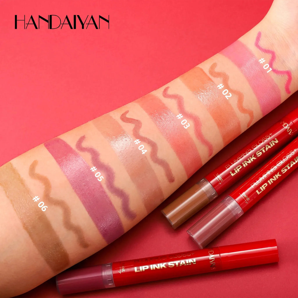 Handaiyan 2-in-1 Liquid Lip Liner & Gloss – Waterproof Lip Liner & Gloss HIP