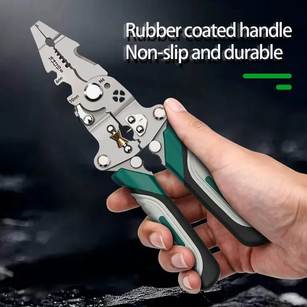 Foldable Wire Stripper & Crimper – Multifunctional Electrical Pliers Wire Stripper Pliers HIP