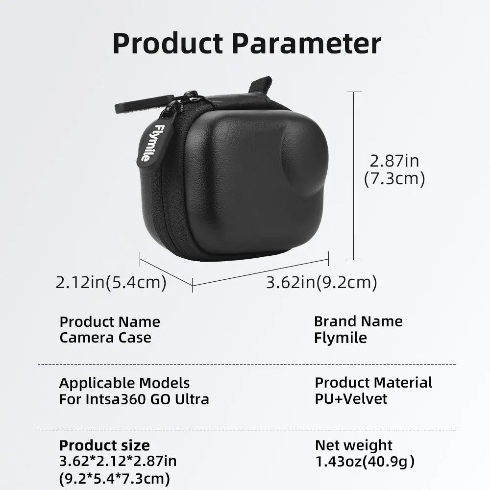 Shockproof Mini Camera Case Bag for Insta360 GO | HIP Camera Carry Case HIP