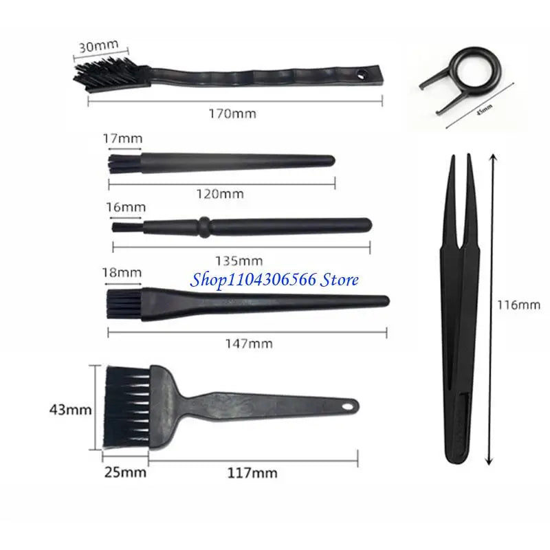 6/8-Piece Electronic Cleaning Brush Set – Keyboard & PC Electronics Cleaning Brush Set HIP