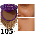5-Shade Matte Full Coverage Pressed Powder Foundation Pressed Powder Foundation HIP 105