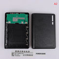 4×18650 DIY Power Bank Case – 5V Dual USB Charging Shell DIY Power Bank Case HIP Black