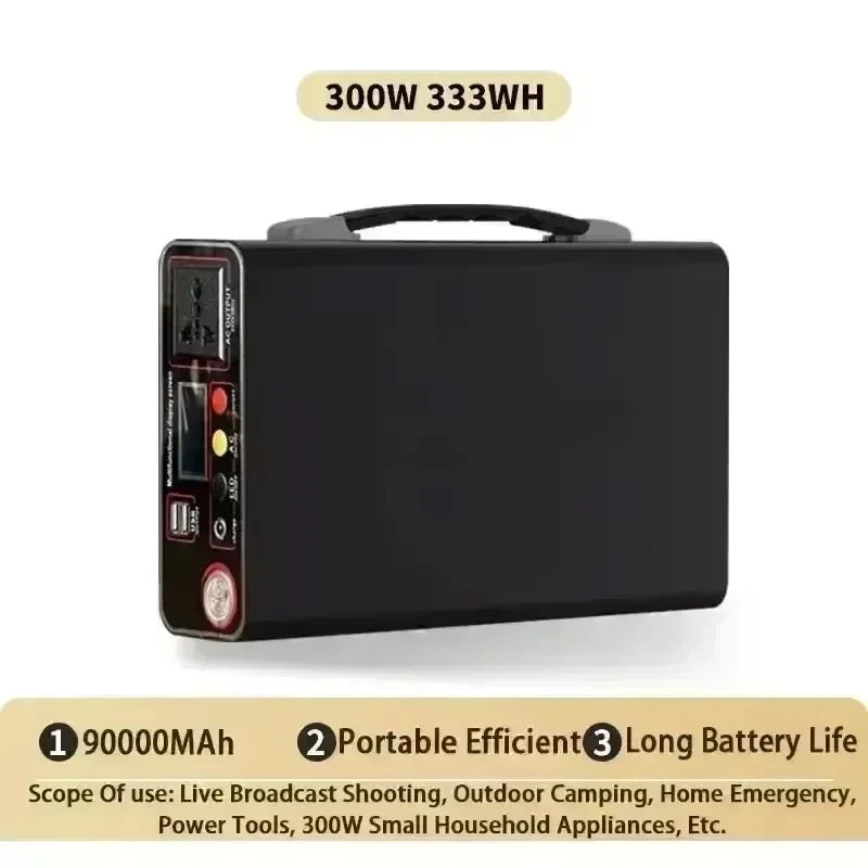 SUYIJIA 300W Portable Power Station 90000mAh LiFePO4 Portable Power Station HIP 300W 90000mAh 220V