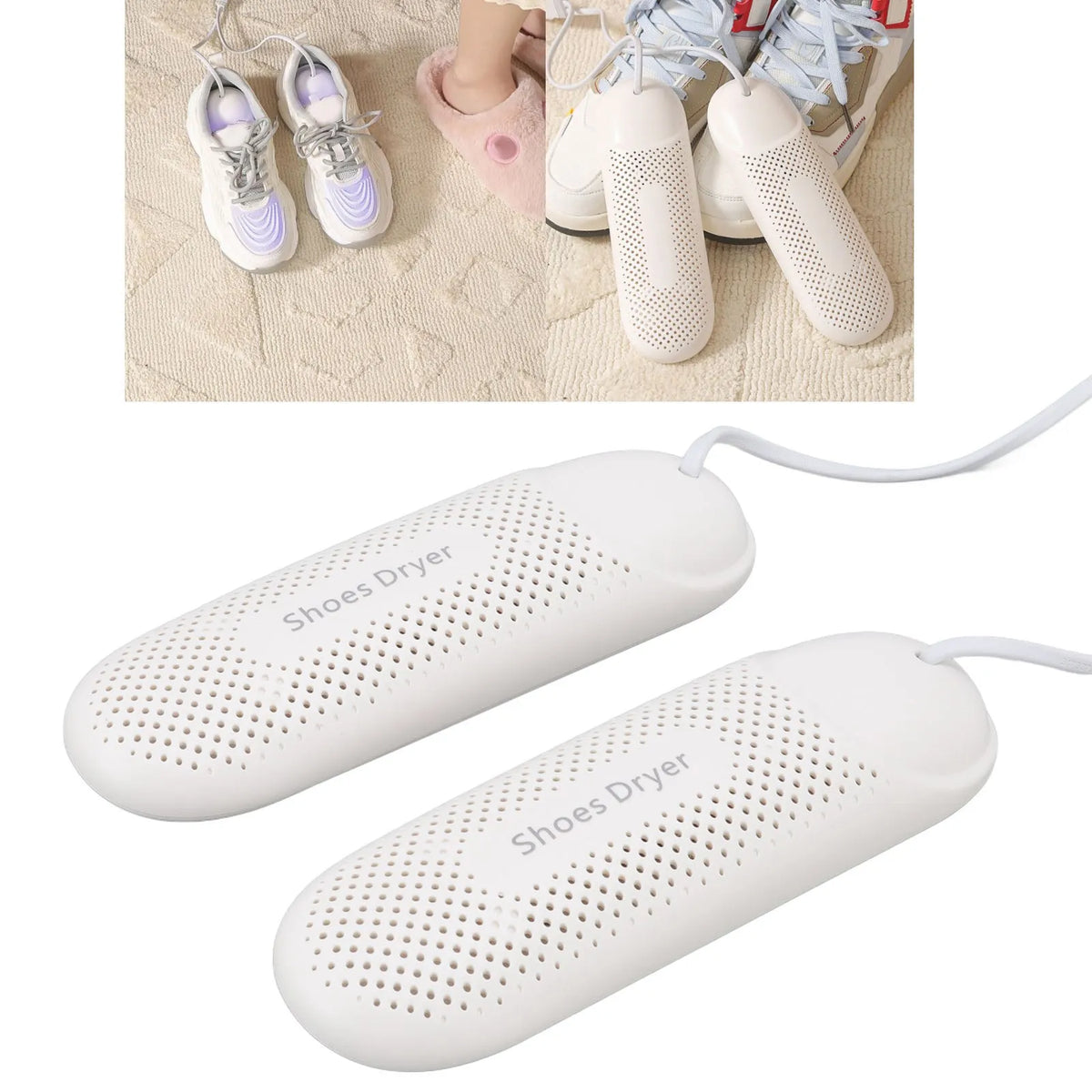 Boot Dryer Shoe Dryer 12W 360 Degree Sterilization Deodorization Boot Dryer Accurate Temperature Control Portable Shoe Dryer HIP