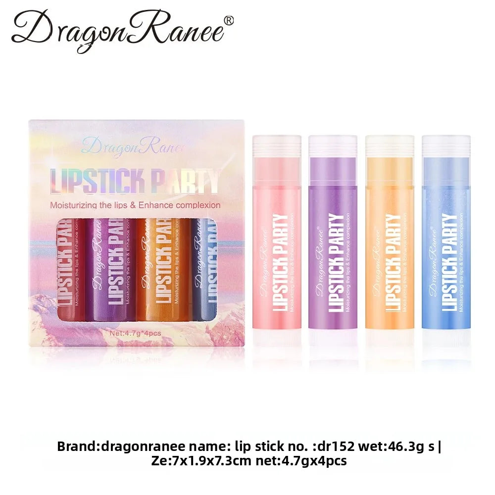 Pearlescent Mirror Lip Gloss Set 4pc – Shiny Moisturizing Glaze Lip Gloss Set HIP