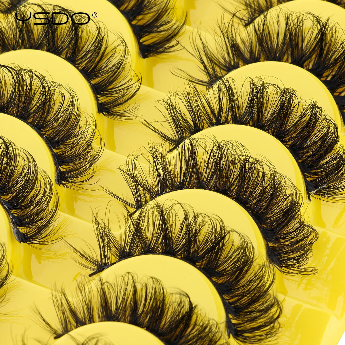 YSDO False 3D Mink Half Eyelashes 3-10 Pairs Eyelash Extension Natural Long Makeup Maquilagem Fake Half Lashes Soft Faux Cils HIP