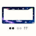 Metal License Plate Frame – Aerospace Stars Pattern Design License Plate Frame HIP 1