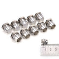 5mm LED Panel Mount Holder – 8mm Thread Chrome Brass 10/20-Pack LED Panel Mount Holder HIP 10PCS