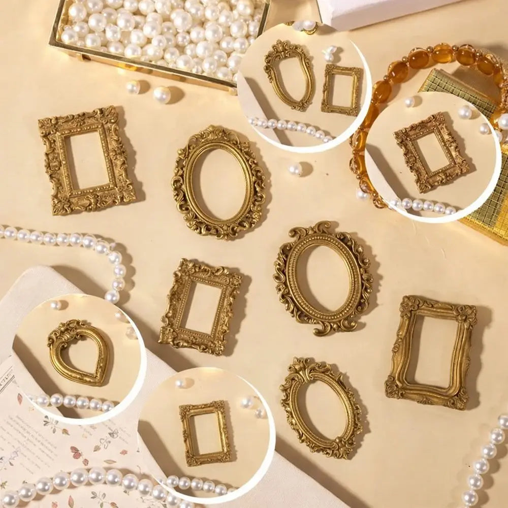 Gold Resin DIY Mini Shadow Box Photo Frames – Set of 5/8 Mini Shadow Box Frames HIP