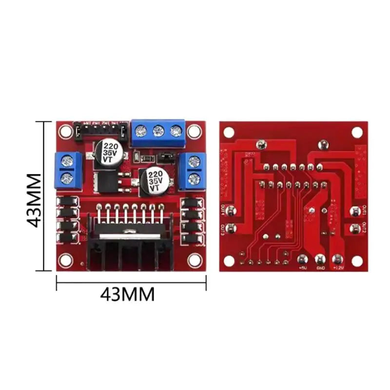 L298N Motor Driver Board – DC & Stepper Motor Module Motor Driver Module HIP One Size