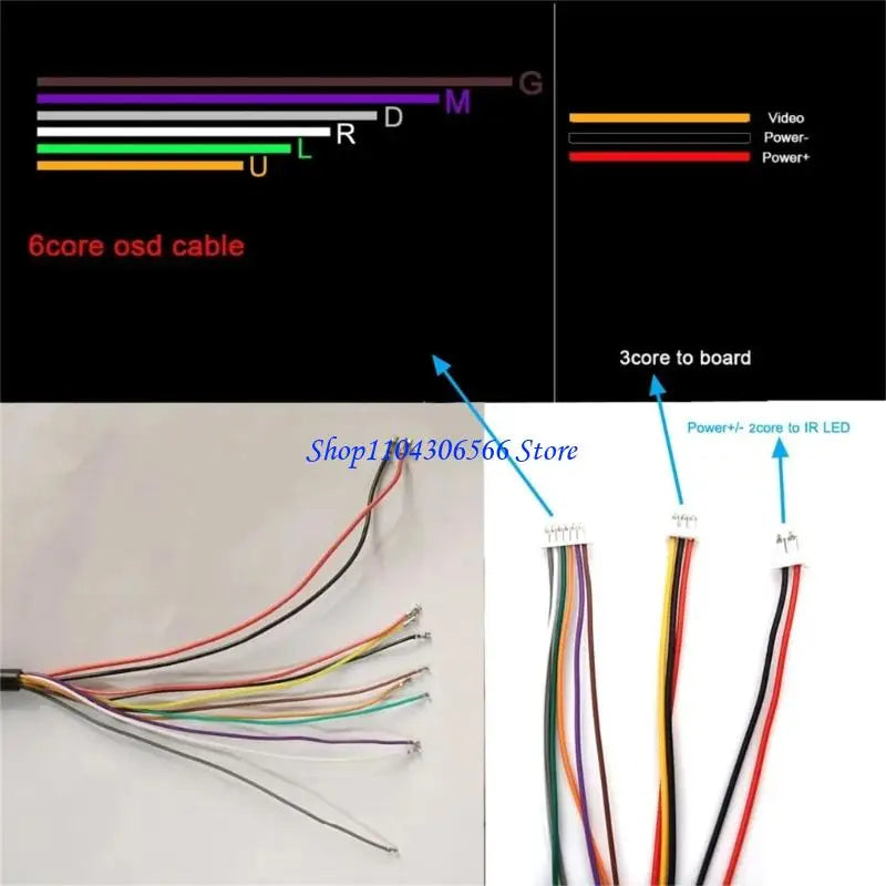 11-Pin OSD Menu Cable for CCTV Camera – BNC & Power CCTV Camera Cable HIP