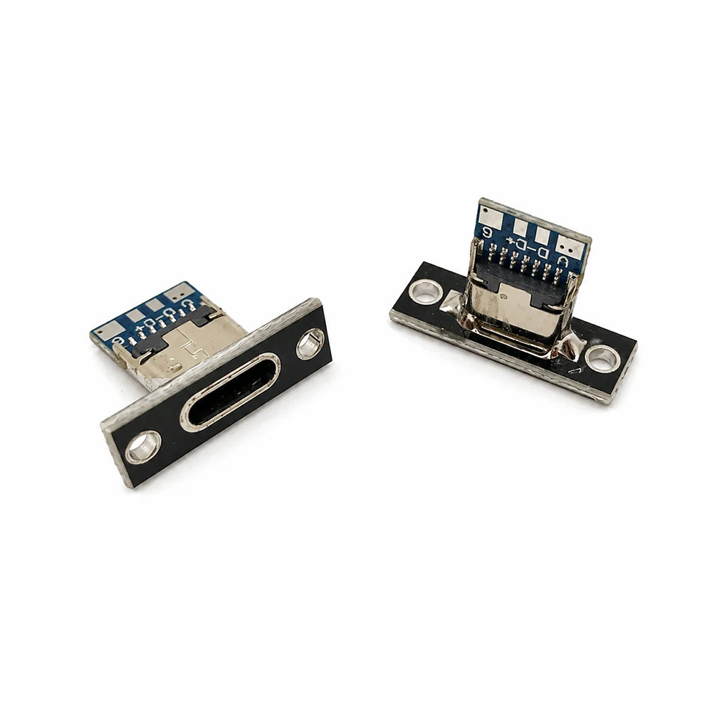USB-C Mini Charger Plug Socket with Screw Fixing Plate USB-C Charger Socket HIP