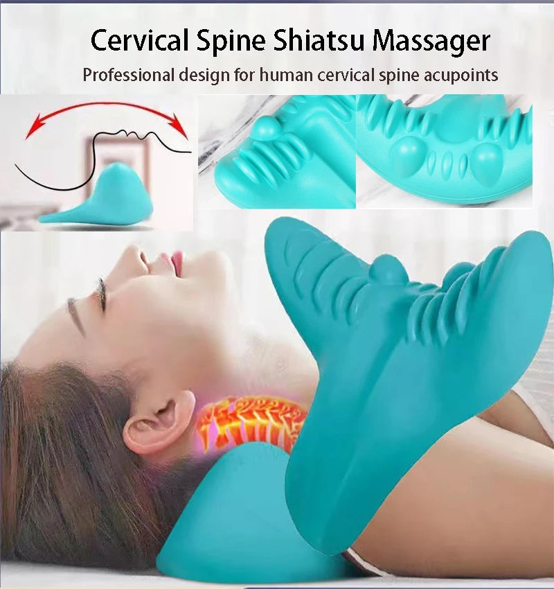 CAMMUO Gravity Neck Massage Pillow – Portable Traction Cushion Neck Massage Pillow HIP