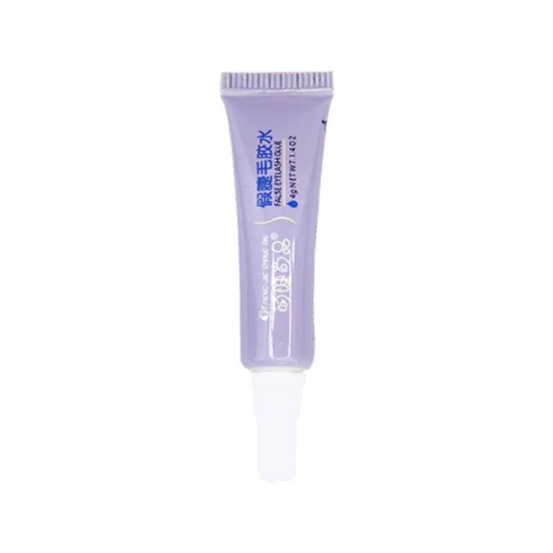 Clear Quick Dry Eyelash Glue Makeup Waterproof Lasting Disposable Adhesive Glue for Eyelashes Extension Glues Lashes Cosmetics HIP 4g Purple
