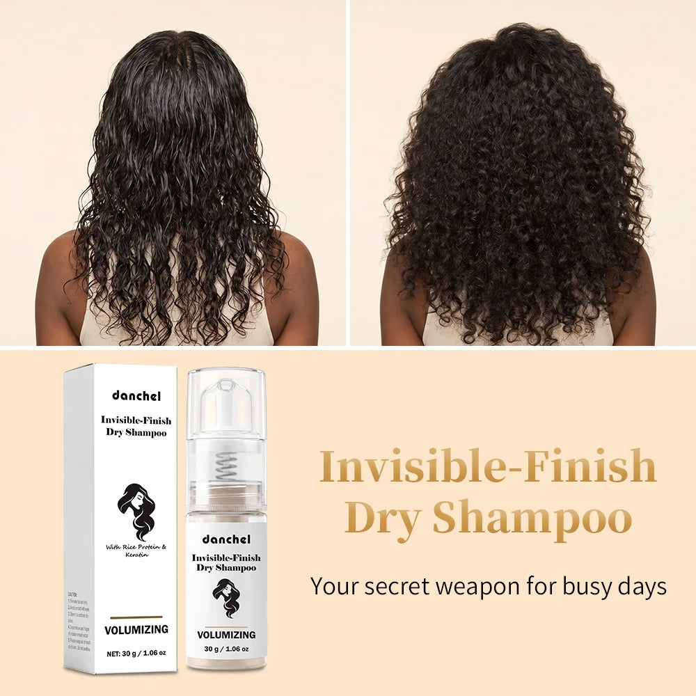 Instant Dry Shampoo Powder Rice Protein Oil Absorb Volumizing Non Greasy Portable Travel Hair Makeup HIP Option 1