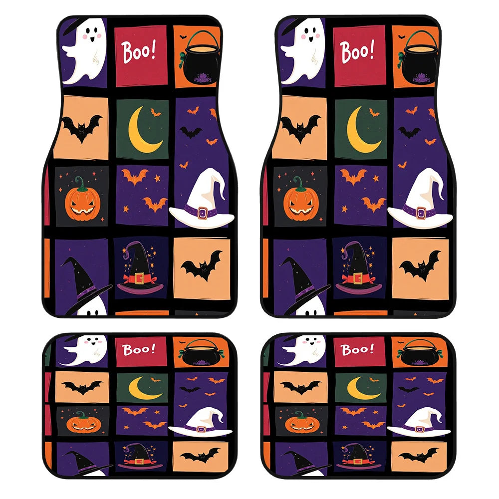 Halloween Car Floor Mats Set of 4 – Fits Sedan & SUV | HIP Car Floor Mats HIP black