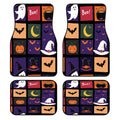Halloween Car Floor Mats Set of 4 – Fits Sedans & SUVs Car Floor Mats HIP black