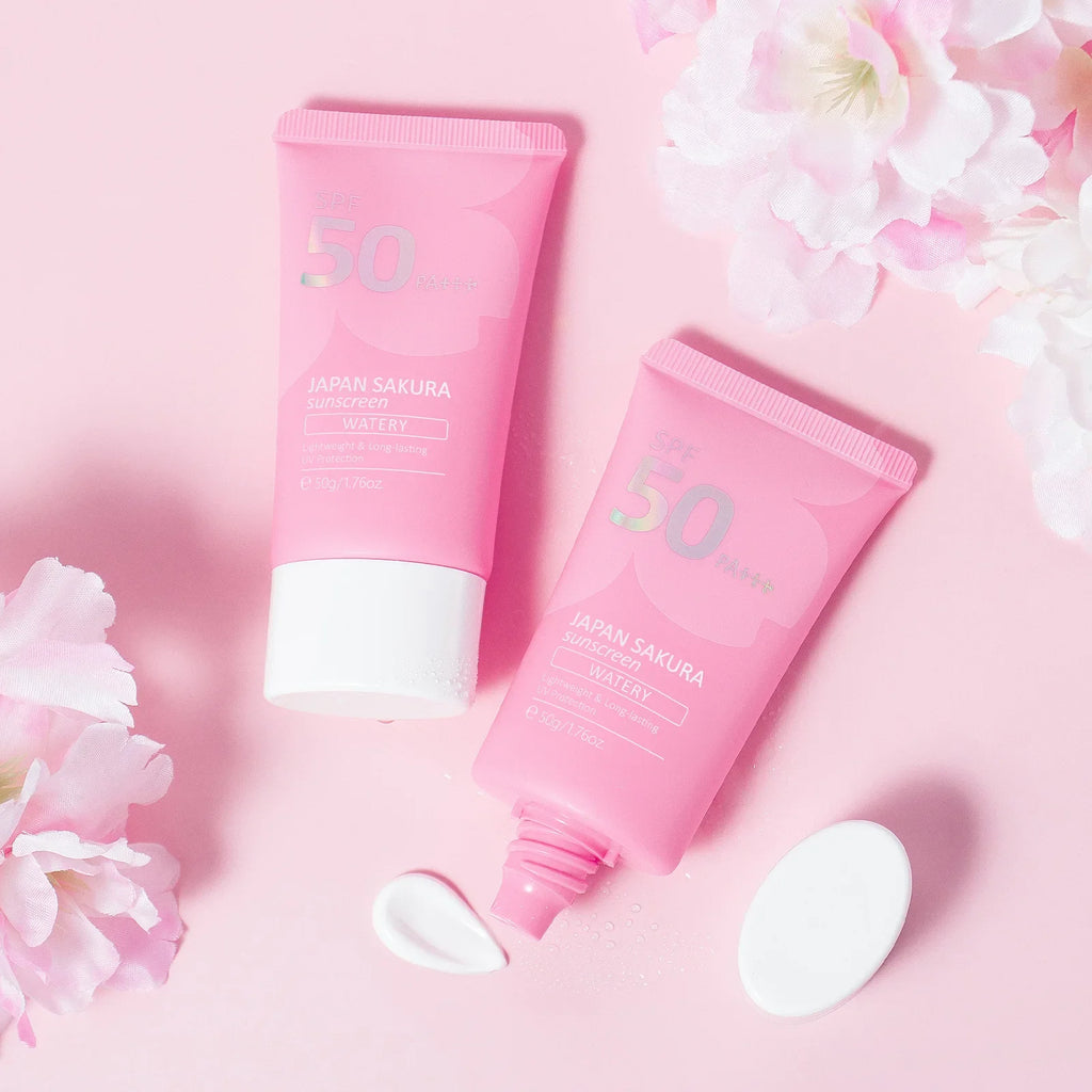 LAIKOU Sakura Sunscreen Primer SPF 50 PA+++ 50g Sunscreen Makeup Primer HIP