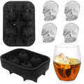 Giant Skull Silicone Ice Cube Tray Mold – 4-Ball Black Maker Silicone Ice Mold HIP Default Title