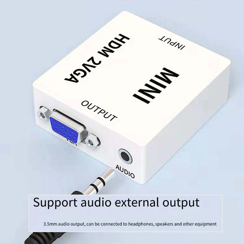 HDMI to VGA & VGA to HDMI Converter with Audio – 1080p HDMI VGA Converter HIP