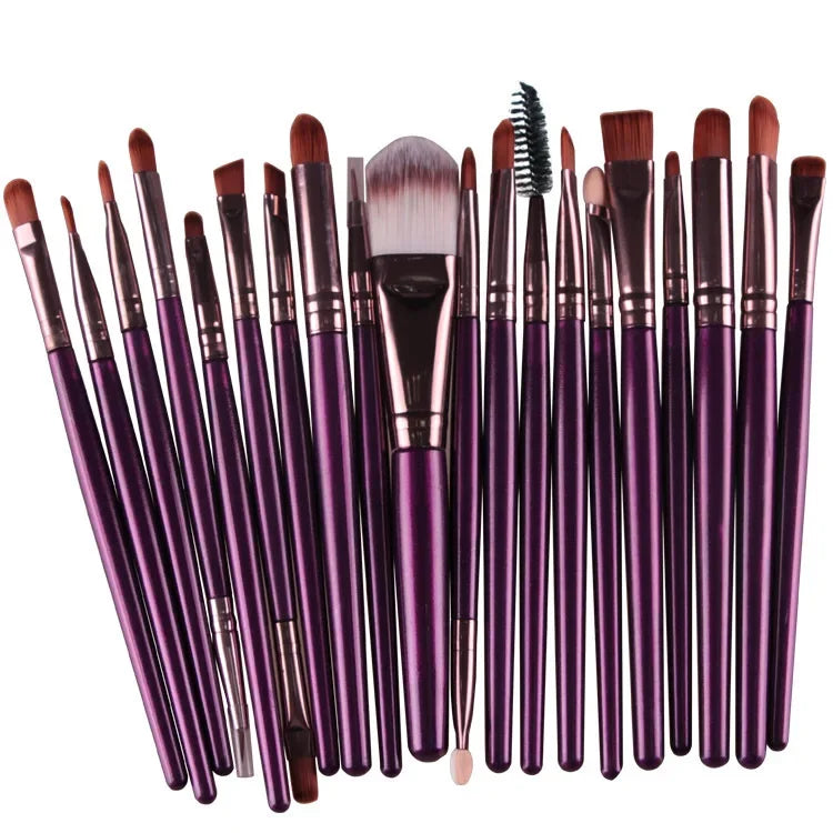 RUZOFO 20-Pc Double-Ended Makeup Brush Set – Blush & Eye Makeup Brush Set HIP