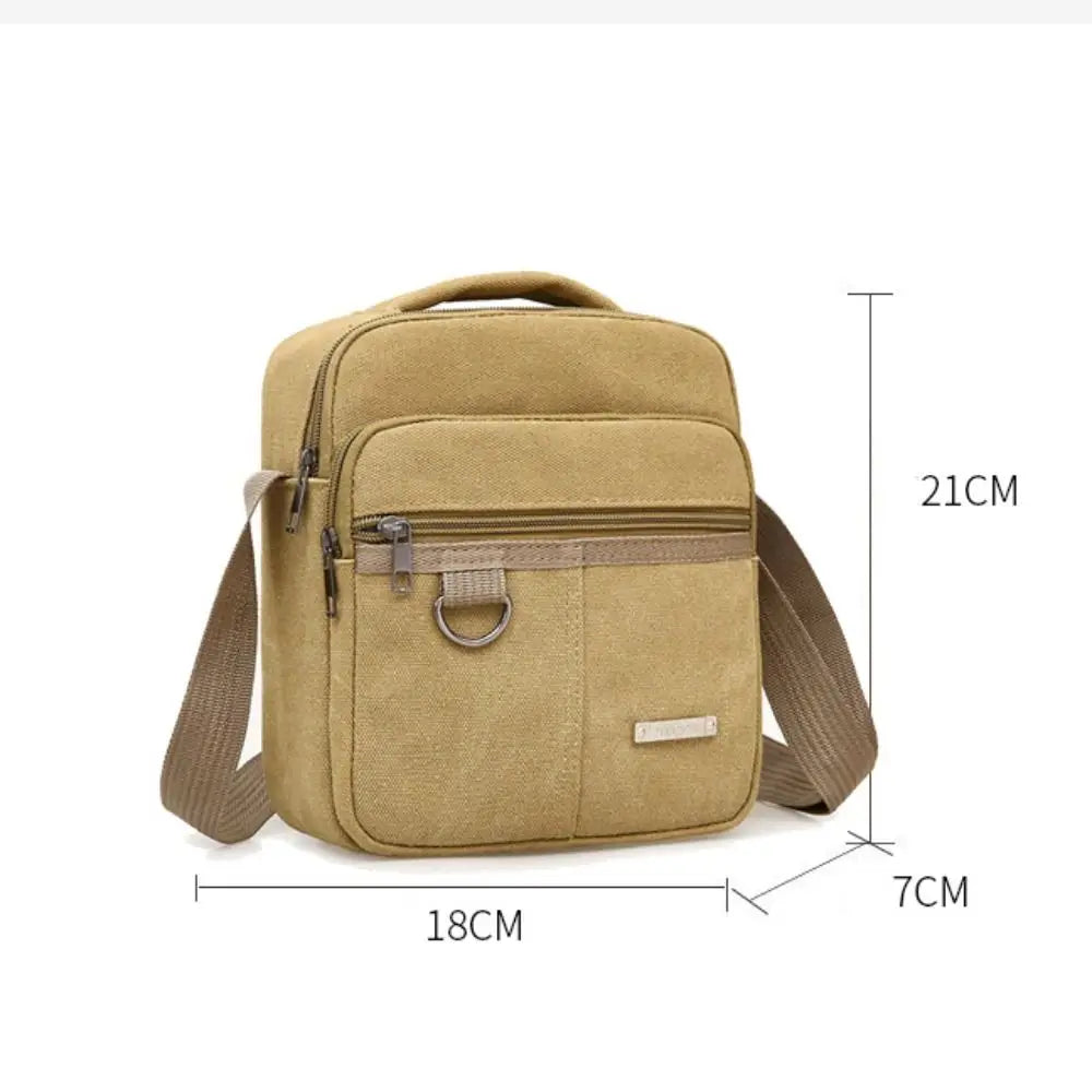 Canvas Crossbody Shoulder Bag – Large Capacity Unisex Canvas Crossbody Bag HIP
