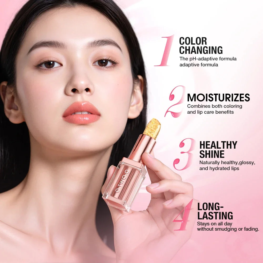 O.TWO.O Color Changing Lip Balm – Moisturizing Lip Tint Color Changing Lip Balm HIP