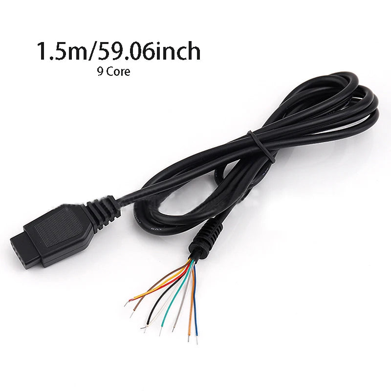 Sega Genesis 2 / Mega Drive 2 Controller Extension Cable 9-Pin Controller Extension Cable HIP As Photo