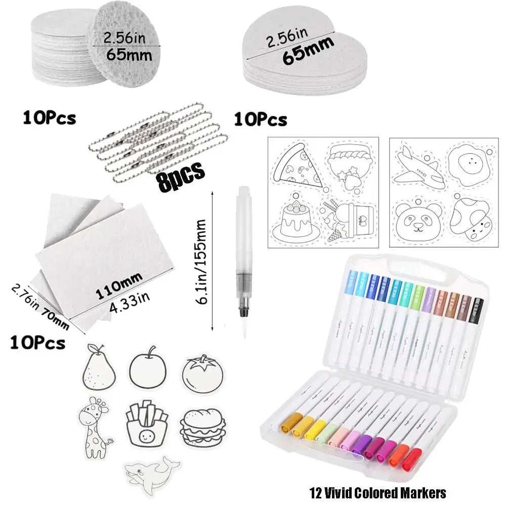Kids Magic Puffy Paint Kit – 3D Foam Texture Art Drawing Set Kids Art Kit HIP
