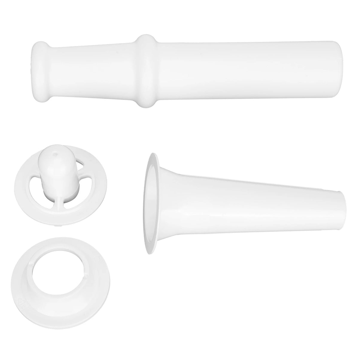 Grinder Food Pusher Sausage Attachment Food Pusher + Sausage Filler Nozzle + Kubbe Attachment Kit for 5# Meat Grinder HIP WHITE