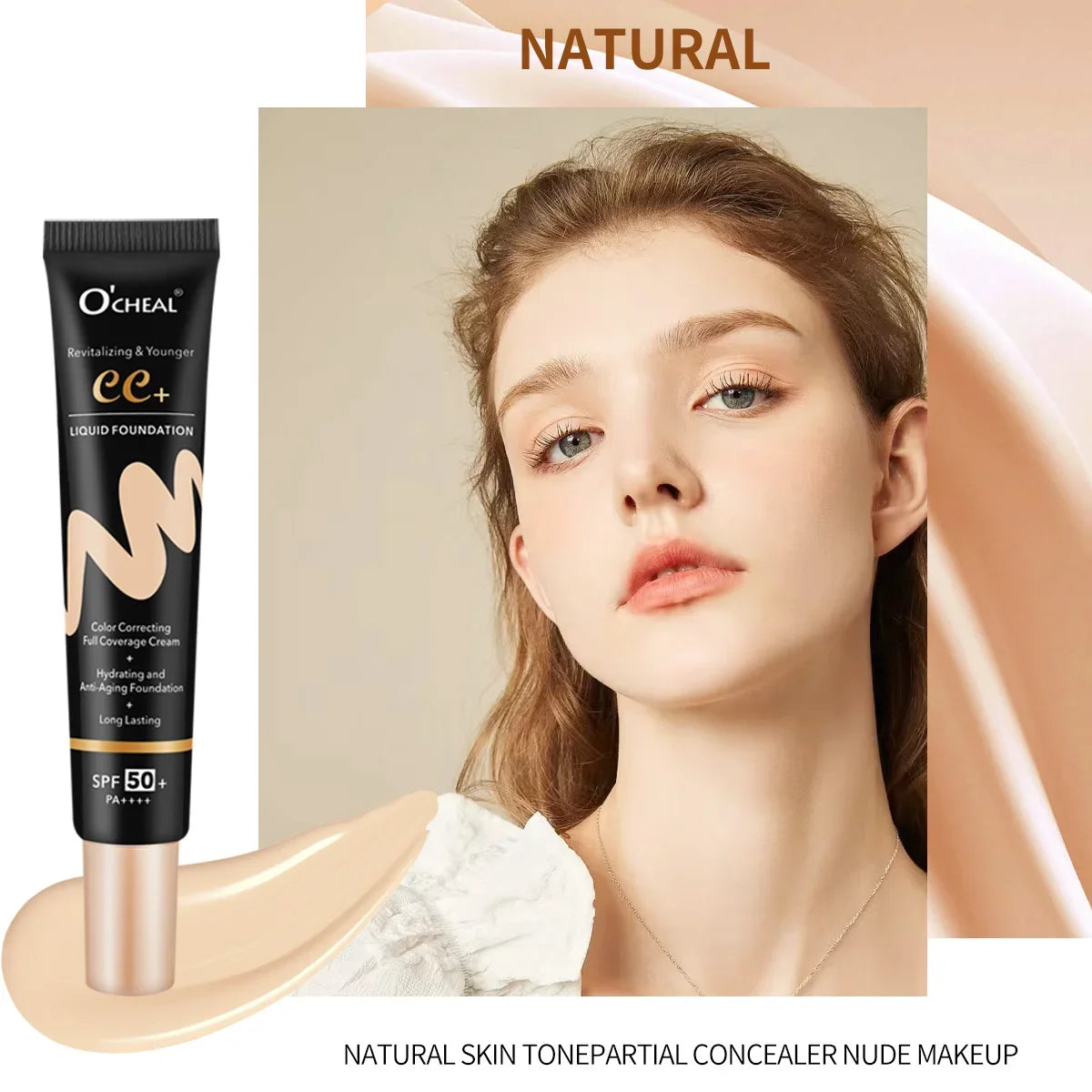 BB Cream SPF50 PA++++ Foundation Primer – Waterproof, Brightening BB Cream Foundation HIP