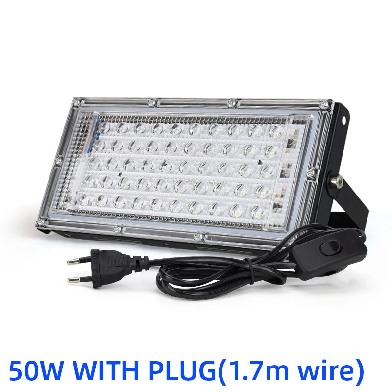UV LED Flood Light 50W 100W 150W Outdoor Blacklight 395nm UV LED Floodlight HIP 50w with plug