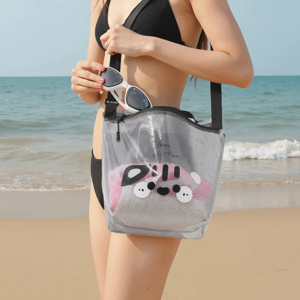Clear PVC Waterproof Makeup Bag – Large Crossbody Travel Bag Cosmetic Travel Bag HIP